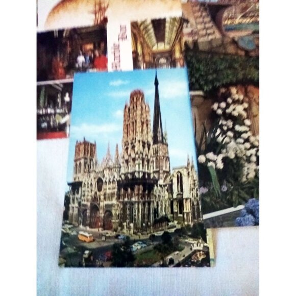 Postcard Lot 12 Vintage Unposted Rouen Normandie Sydney Miami Beach Collectible - Picture 3 of 12